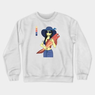 Adored Catch Crewneck Sweatshirt